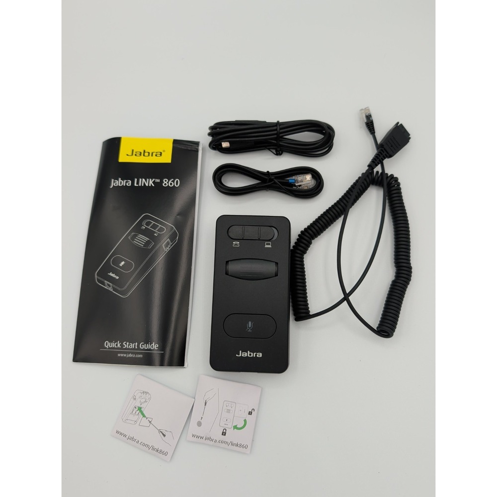 Jabra LINK 860-09 Audio Processor for Desk Phone and PC Softphone Black